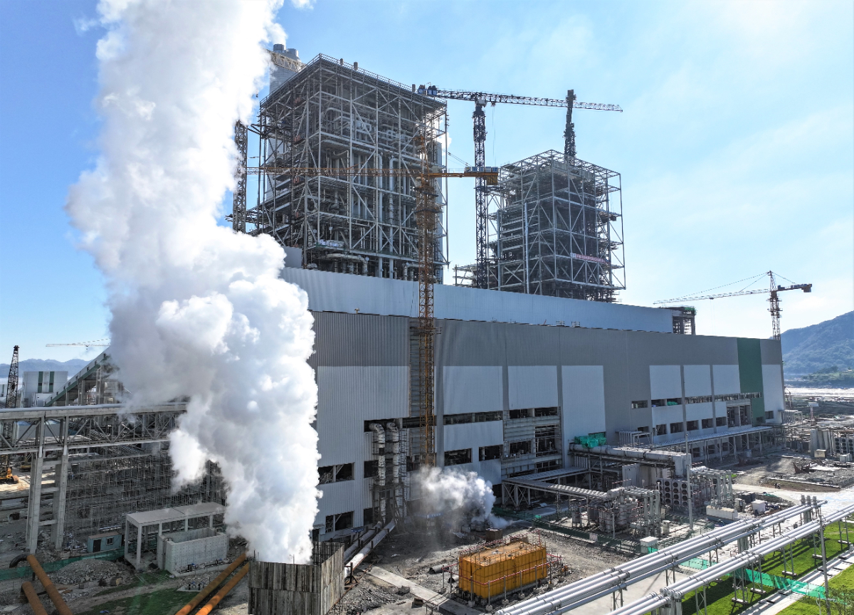 高質量發展看“浙”里 | 浙能臺二電二期擴建工程3號機組沖管工作圓滿完成